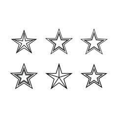 Obraz premium Star Icon Vector Graphic Design File for Digital Projects and UI Elements