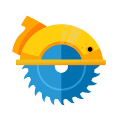 Circular saw, saw – vector icon

