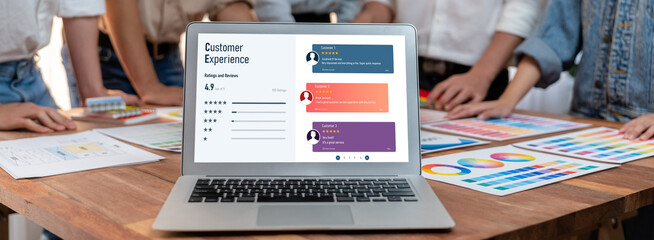 Customer experience and review analysis by brisk computer software for corporate business