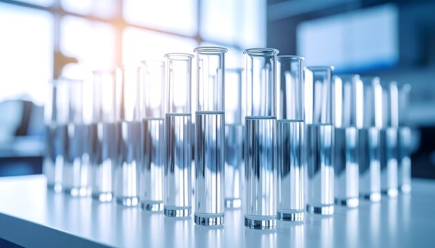 Laboratory test tubes with liquid (1)