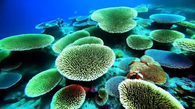 Vibrant Underwater Coral Reef Ecosystem Exploration Revealing Aquatic Biodiversity