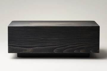 Elegant Minimalist Black Wooden Box - Modern Decor & Storage Solution for Chic Scandinavian Design