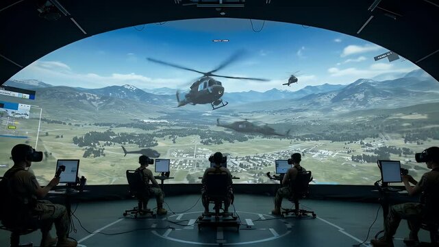 Military personnel training simulation