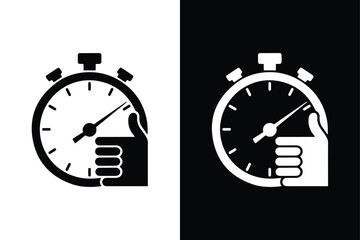 Alarm clock icon vector on White Background ,Vector Art Illustration on white background.