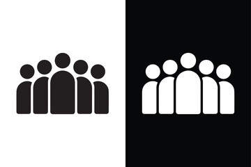 Fototapeta premium Team icon vector on White Background ,Vector Art Illustration on white background.