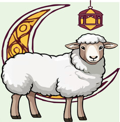 sheep Eid vector