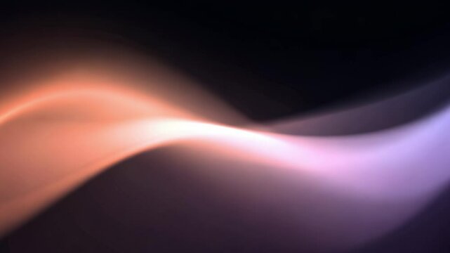 Abstract cinematic waves flowing smoothly in various colors