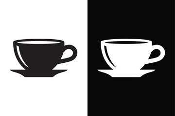 Coffee Cup icon vector on White Background ,Vector Art Illustration on white background.
