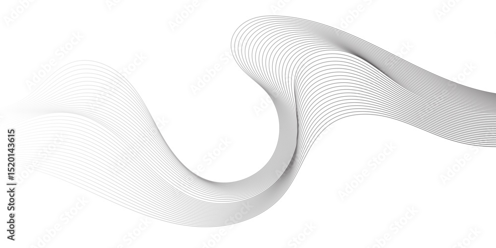Poster smooth flowing wave gradient background