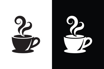 Coffee Cup icon vector on White Background ,Vector Art Illustration on white background.