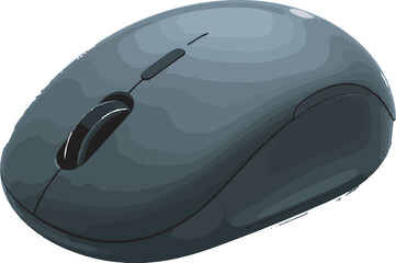 black computer mouse
