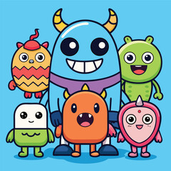 Obraz premium funny cartoon fruits