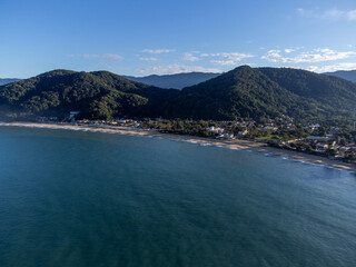 Fototapeta premium Sunrise in a fishing village on a beautiful beach