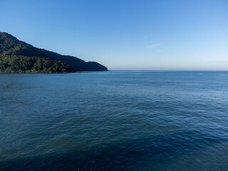 incredible sea horizon at dawn