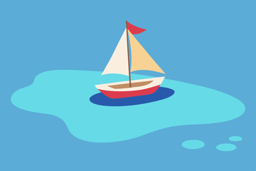 Fototapeta premium sailing ship on the sea