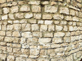 Unique textured stone wall featuring irregular shapes, soft colors, and a warm rustic feel for design inspiration