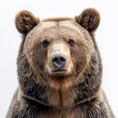 Fototapeta premium Majestic Grizzly Bear Portrait. Wild Animal in North American Forest Habitat - Wildlife Photography