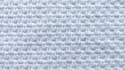 White crochet texture.