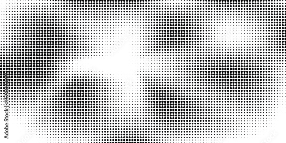 Aufkleber abstract halftone dots background in black and white. halftone vector texture.