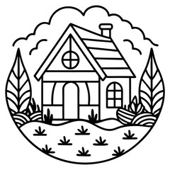 Pastel Cottagecore Scene 