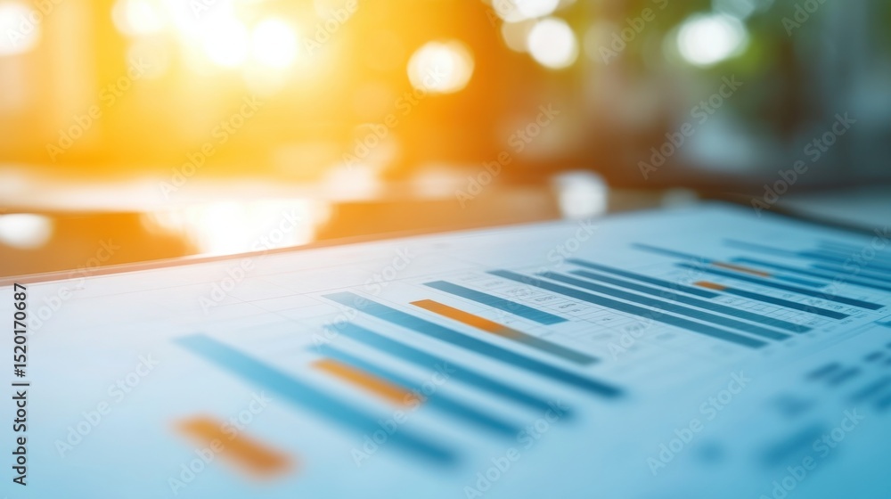 Poster clear business analytics visualization for data analysis and strategy