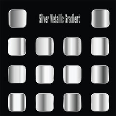 Silver Metallic Gloss Gradient