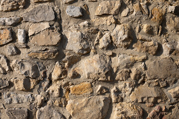 Detailed rustic stone wall texture background
