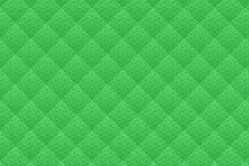 Vibrant green quilted pattern background