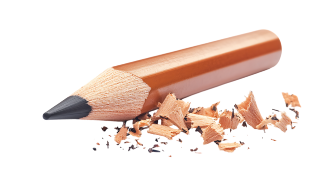 pencil with shavings