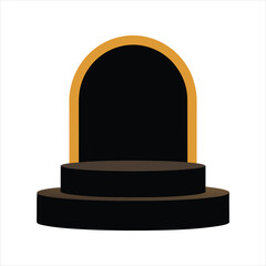  Product Display Podium Silhouette Vector
