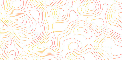 Seamless pattern with lines Topographic map. Golden contours topography stylized height of the lines map. Geographic mountain relief. Topo contour map on transparent background