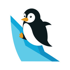 Fototapeta premium penguin on a branch