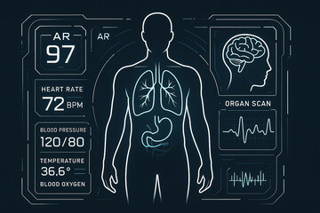 human body in the form of a blackboard