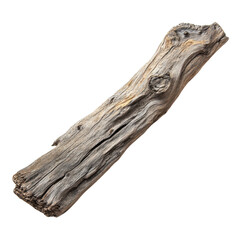 Fototapeta premium Weathered driftwood piece found on a beach during sunset