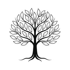 Obraz premium vector tree silhouette