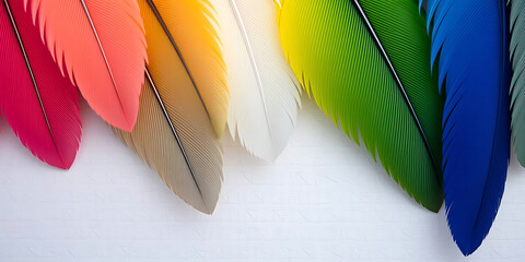 Close-Up of Vibrant Rainbow Parrot Feathers