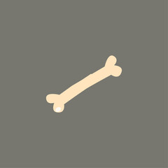 Bone icon logo flat vector design