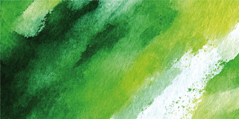 Abstract background with grungy graphics resembling watercolor.  Textured Abstract Background with Various Shades of Green, Showcasing a Unique Pattern of Cracks and Layers for Creative Projects 