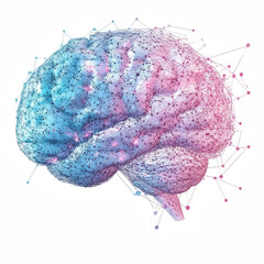 3D Hologram AI Brain with Deep Learning and Network - Gigapixel High Fidelity