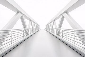 Modern Urban Bridge Architecture. A Minimalist Perspective on Futuristic Design and Transport Infrastructure