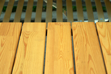 Wood texture showcases craftsmanship in a tranquil setting