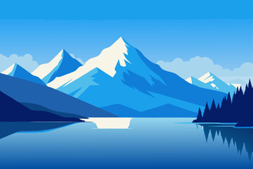 mountain lake in the mountains