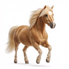 Realistic Brown Stallion Plastic Model. Artistic Collectible Horse Figurine in Studio Photography