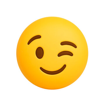 Naklejki wink emoji png smiley face illustration cartoon emoji assets social media emoji icons