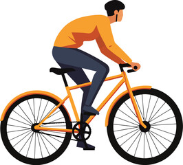 Obraz premium Professional Bicycle Minimalist Vector Graphic for Urban Commuting and Sports Cycling