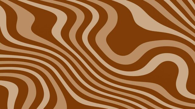 Vintage Colourful Wave Abstract Lines. Seamless Animated Creative Background.