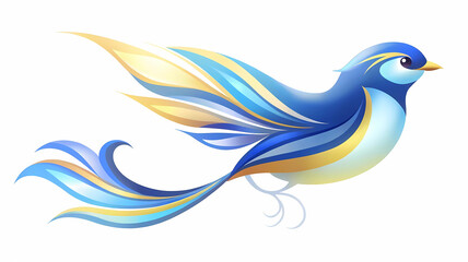 dove of peace on blue background