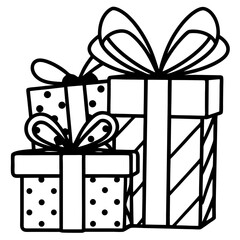 Festive Gift Boxes – Vector on White