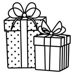 Festive Gift Boxes – Vector on White