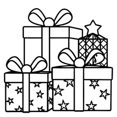 Festive Gift Boxes – Vector on White